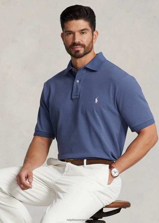 le polo iconique en maille 46T60T1827 Hommes Ralph Lauren vieux royal