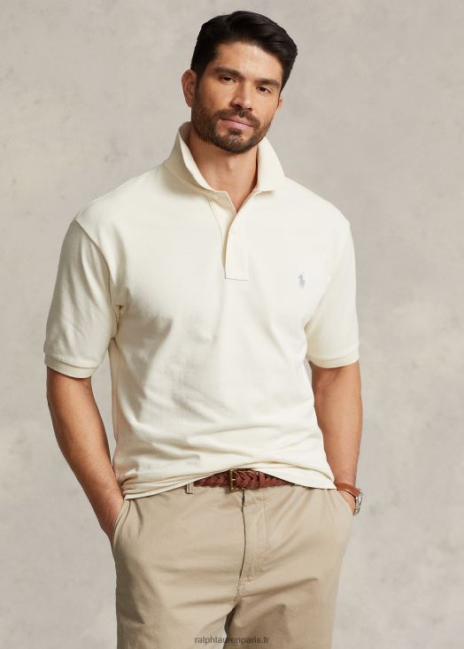 le polo iconique en maille 46T60T1829 Hommes Ralph Lauren crème guide