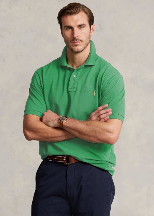 le polo iconique en maille 46T60T1833 Hommes Ralph Lauren vert optique