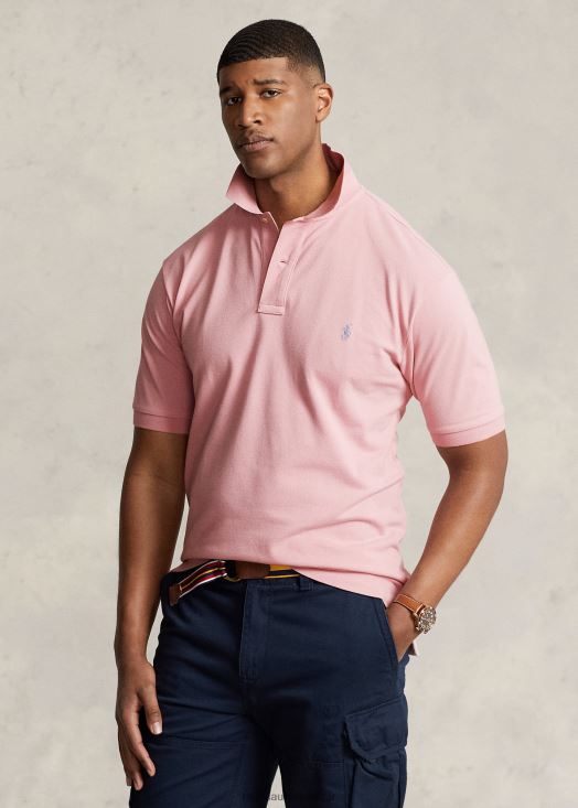 le polo iconique en maille 46T60T1835 Hommes Ralph Lauren rose de surf