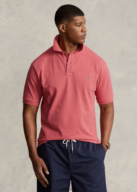 le polo iconique en maille 46T60T1837 Hommes Ralph Lauren ciel rouge