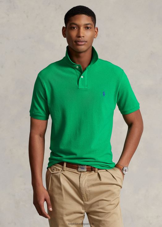 polo confortable en mesh coupe slim 46T60T23 Hommes Ralph Lauren billard/bleu roi