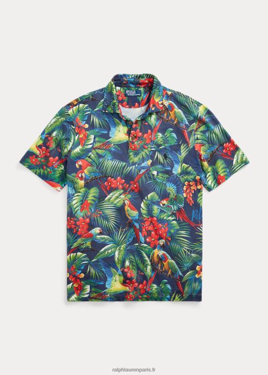 polo coupe classique en jersey tropical 46T60T1027 Hommes Ralph Lauren perroquet multi