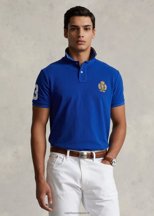 polo coupe classique en maille à écusson 46T60T650 Hommes Ralph Lauren étoile saphir