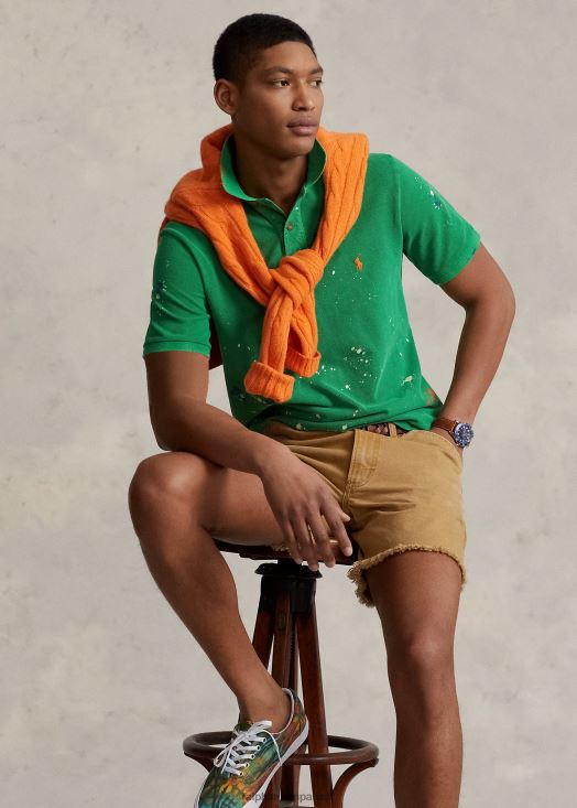 polo coupe classique en mesh effet vieilli 46T60T1181 Hommes Ralph Lauren tige