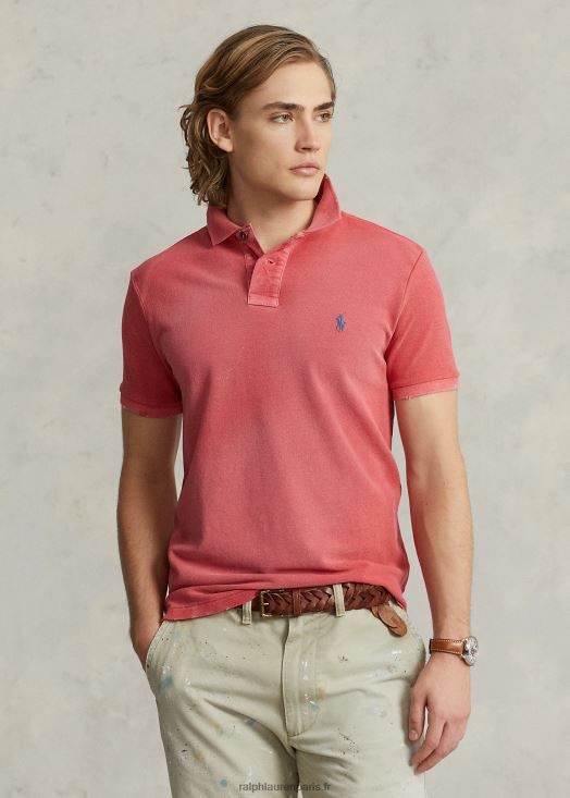 polo coupe classique en mesh raccommodé 46T60T1097 Hommes Ralph Lauren tribord rouge