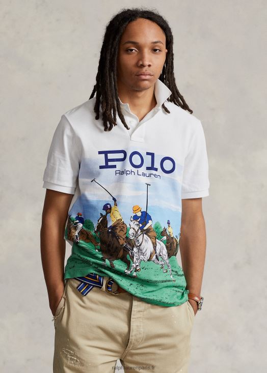 polo de match coupe classique 46T60T8606 Hommes Ralph Lauren club scénique