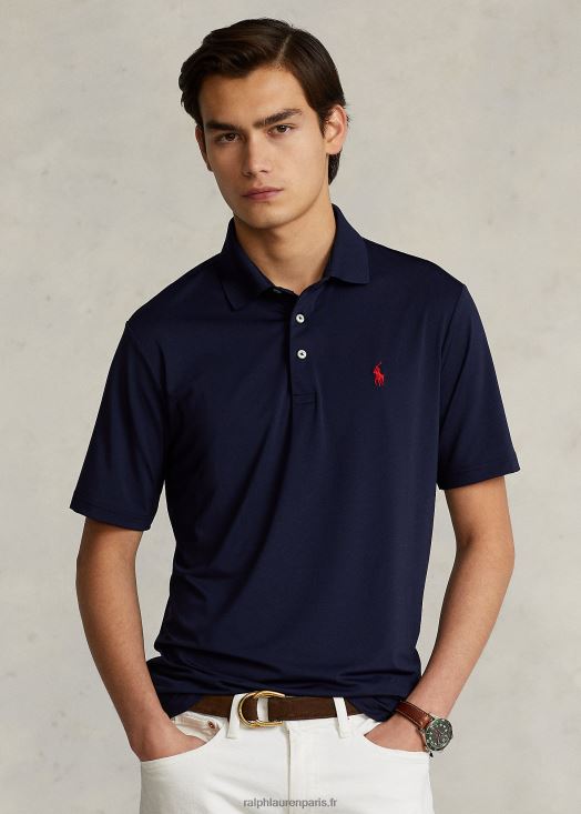 polo de performance coupe classique 46T60T359 Hommes Ralph Lauren marine raffinée