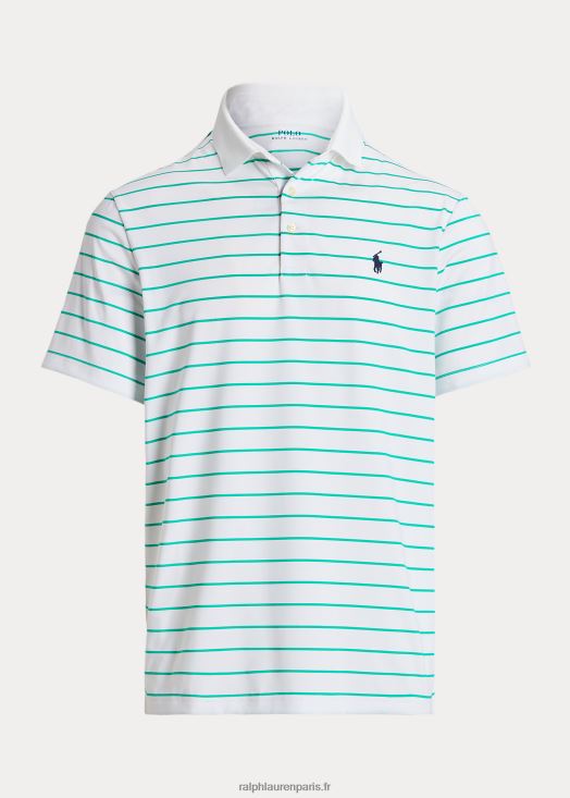 polo de performance coupe classique 46T60T683 Hommes Ralph Lauren céramique blanc/vert