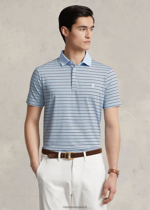 polo de performance coupe classique 46T60T932 Hommes Ralph Lauren bureau bleu multi - Cliquez sur l'image pour la fermer