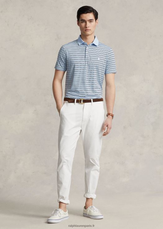polo de performance coupe classique 46T60T932 Hommes Ralph Lauren bureau bleu multi