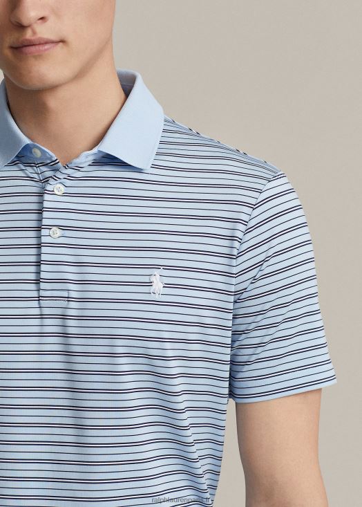 polo de performance coupe classique 46T60T932 Hommes Ralph Lauren bureau bleu multi