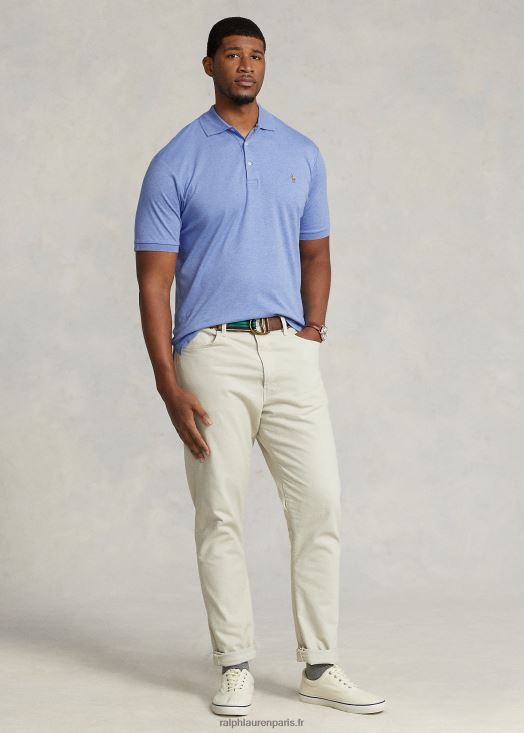 polo en coton doux 46T60T1535 Hommes Ralph Lauren douce bruyère royale