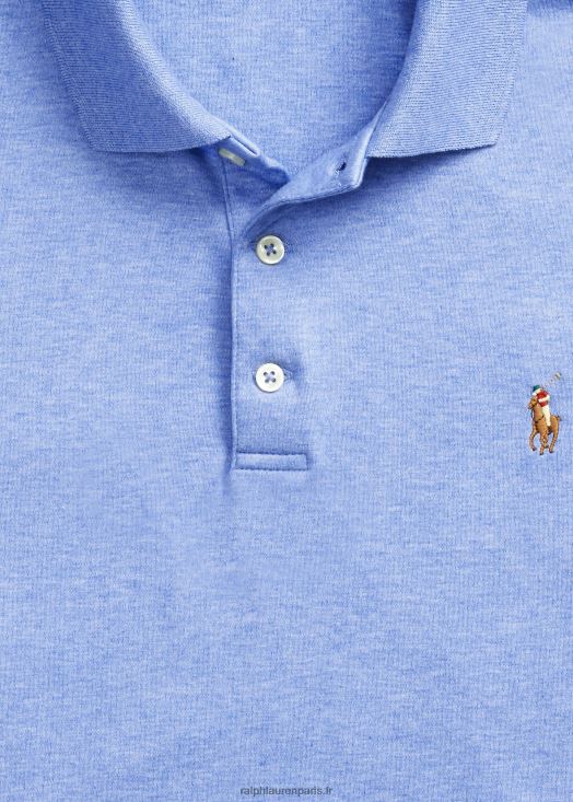 polo en coton doux 46T60T1535 Hommes Ralph Lauren douce bruyère royale