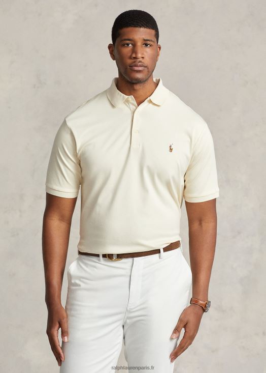 polo en coton doux 46T60T1539 Hommes Ralph Lauren crème guide