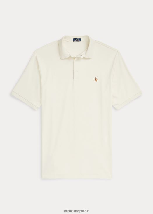polo en coton doux 46T60T1539 Hommes Ralph Lauren crème guide