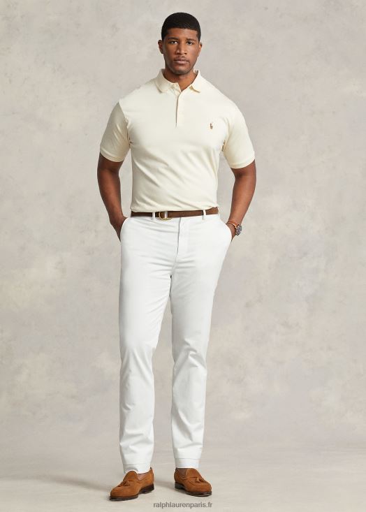 polo en coton doux 46T60T1539 Hommes Ralph Lauren crème guide