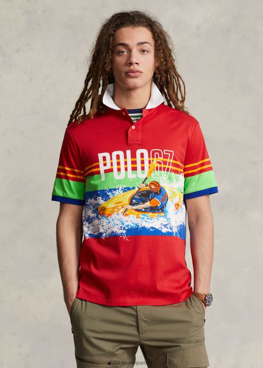 polo en coton doux imprimé coupe classique 46T60T778 Hommes Ralph Lauren 67 impression