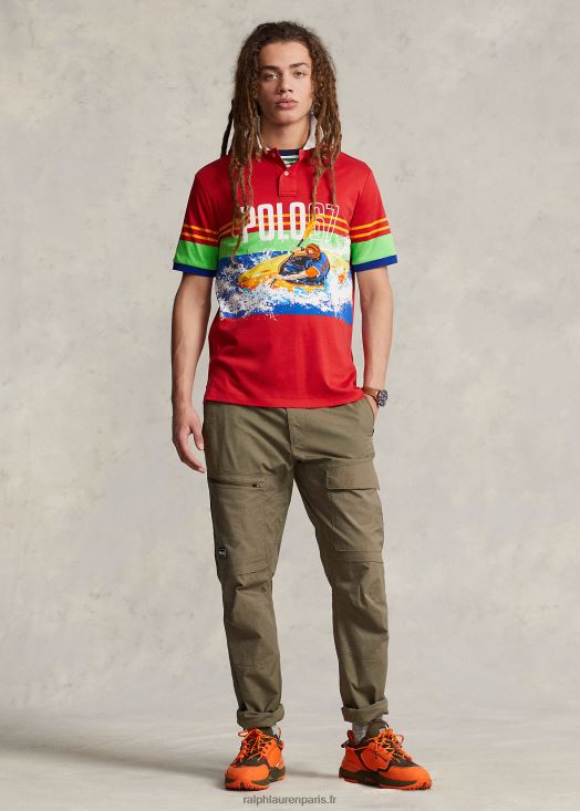 polo en coton doux imprimé coupe classique 46T60T778 Hommes Ralph Lauren 67 impression