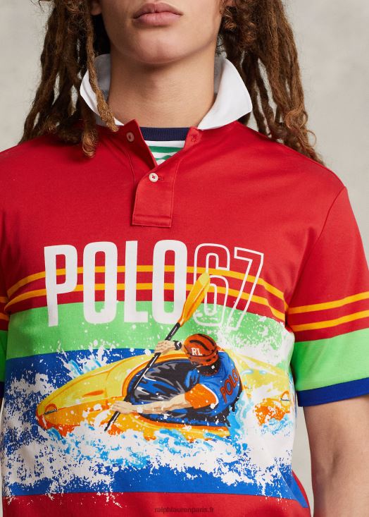 polo en coton doux imprimé coupe classique 46T60T778 Hommes Ralph Lauren 67 impression