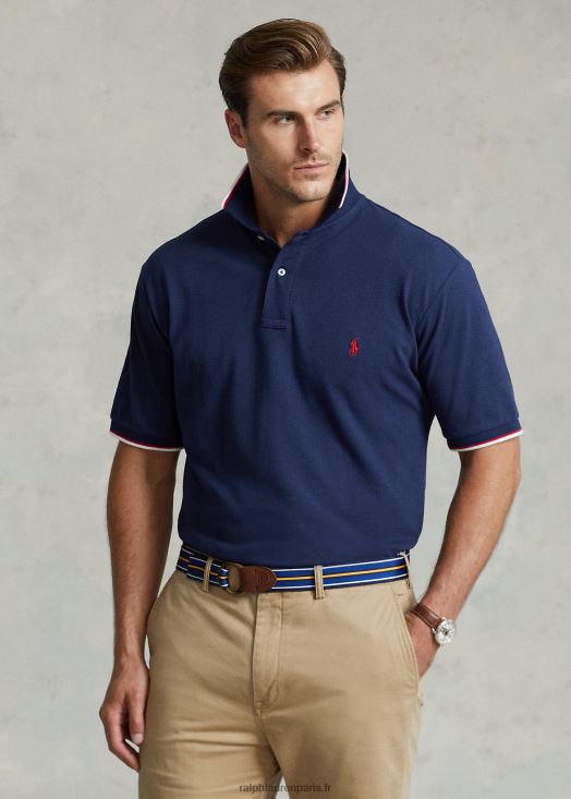 polo en maille 46T60T1355 Hommes Ralph Lauren marine de newport