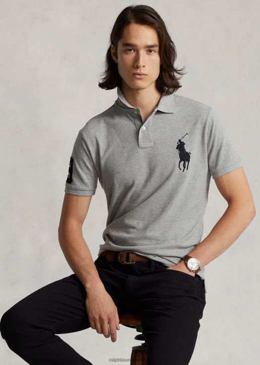 polo en maille big pony coupe slim personnalisé 46T60T847 Hommes Ralph Lauren andover bruyère