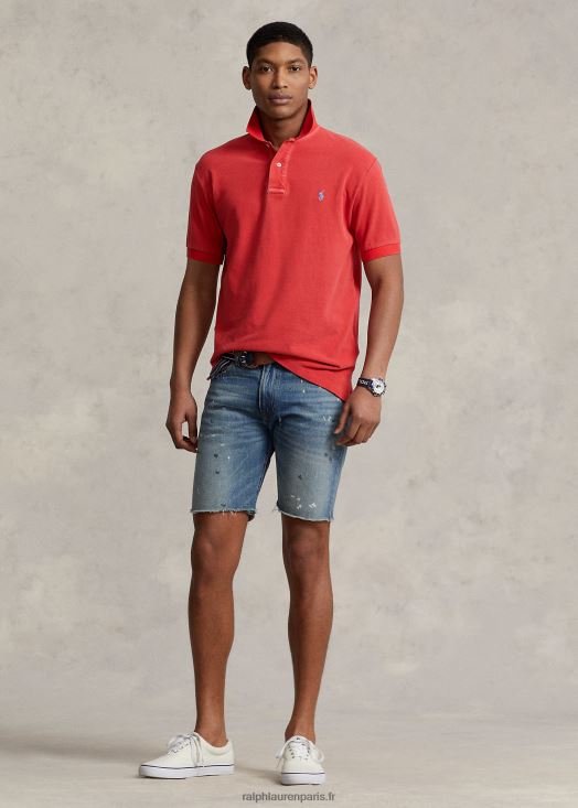 polo en maille coupe originale 46T60T875 Hommes Ralph Lauren poteau rouge