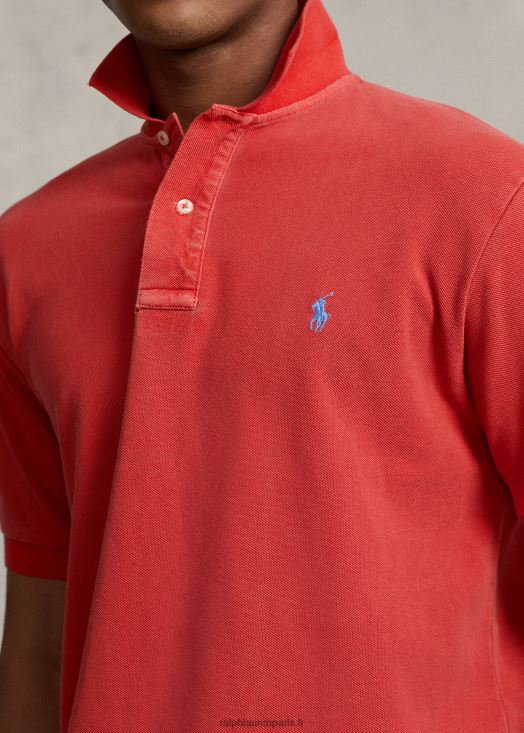 polo en maille coupe originale 46T60T875 Hommes Ralph Lauren poteau rouge