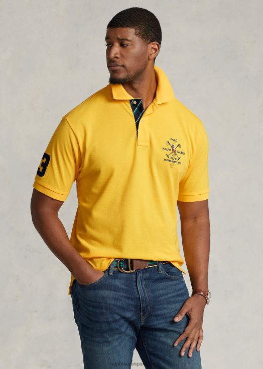 polo en maille à écusson 46T60T1603 Hommes Ralph Lauren albacore