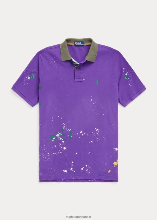 polo en résille effet vieilli 46T60T1387 Hommes Ralph Lauren cactus violet