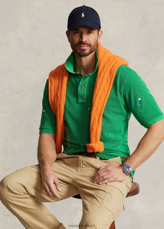 polo en résille effet vieilli 46T60T1390 Hommes Ralph Lauren tige