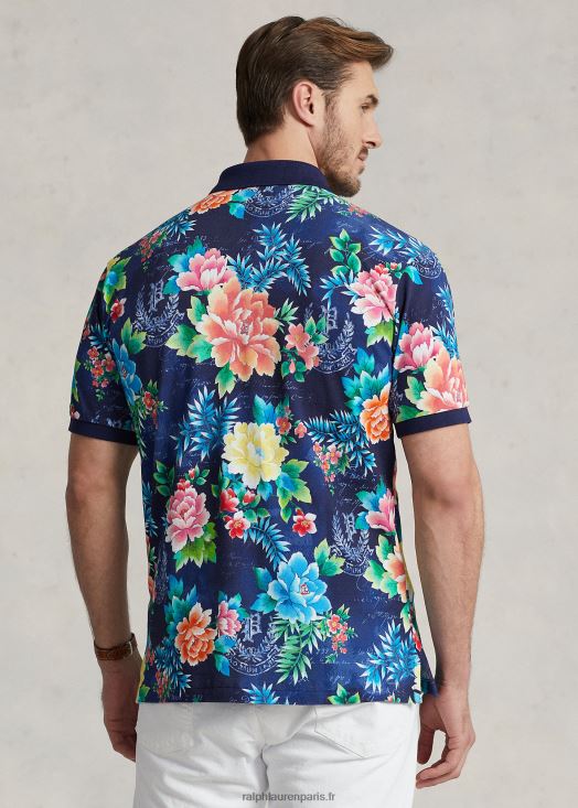 polo en résille à fleurs 46T60T1814 Hommes Ralph Lauren avondale floral royal