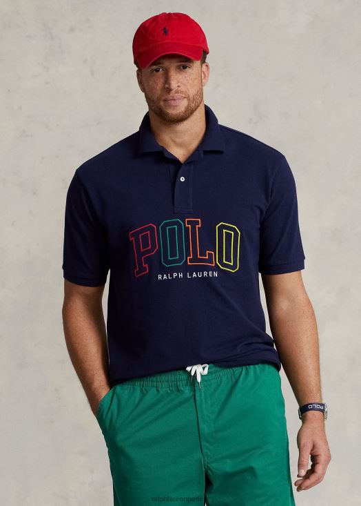 polo en résille à logo 46T60T1636 Hommes Ralph Lauren marine de croisière