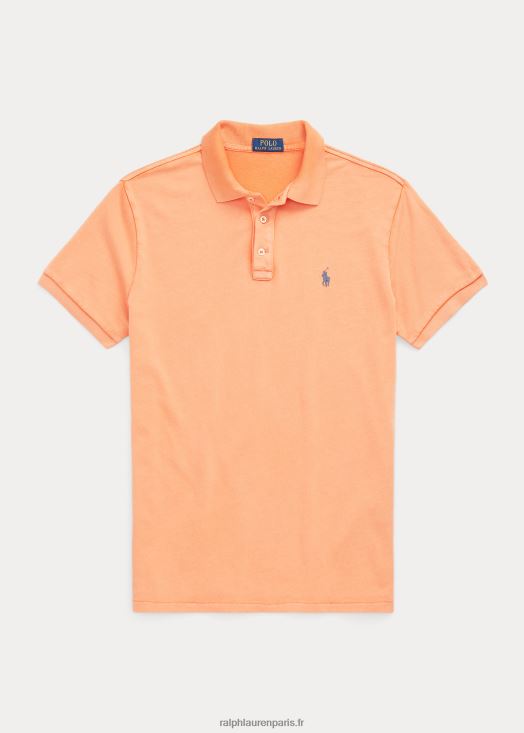 polo en tissu éponge coupe slim spa personnalisé 46T60T1139 Hommes Ralph Lauren orange optique