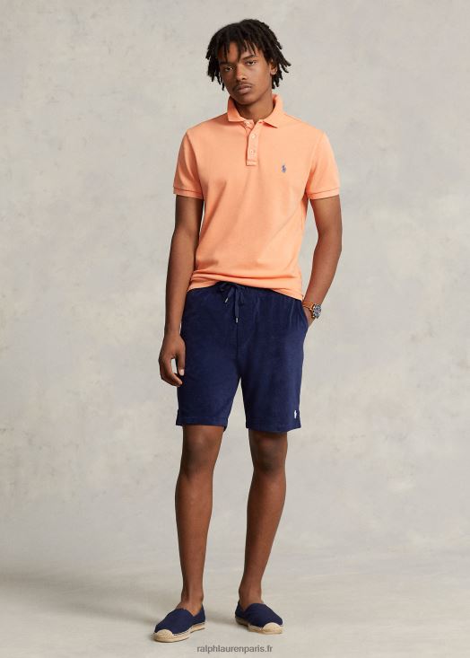 polo en tissu éponge coupe slim spa personnalisé 46T60T1139 Hommes Ralph Lauren orange optique