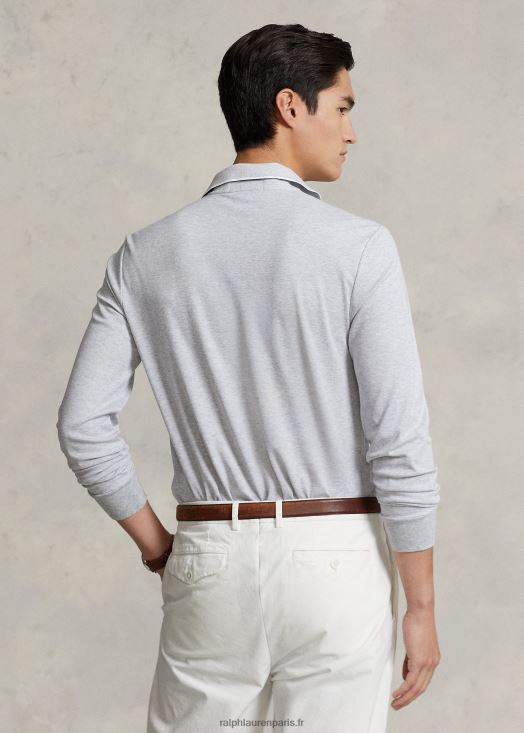 polo œil-de-perdrix coupe slim personnalisé 46T60T938 Hommes Ralph Lauren andover bruyère