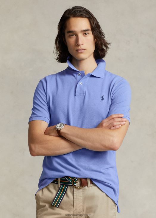 polo mode coupe slim en mesh 46T60T10 Hommes Ralph Lauren Harbour Island bleu/marine