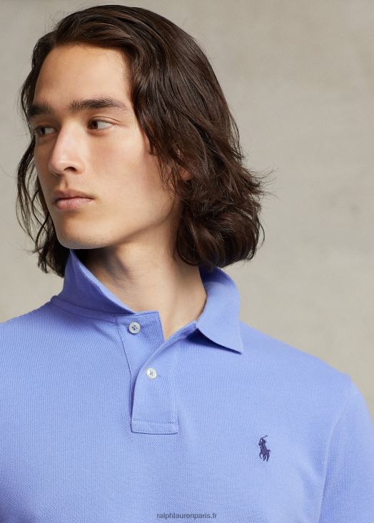 polo mode coupe slim en mesh 46T60T10 Hommes Ralph Lauren Harbour Island bleu/marine