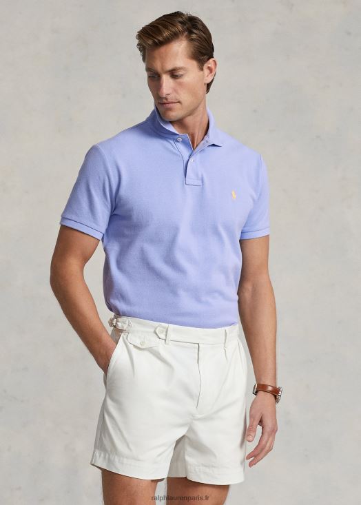 polo mode coupe slim en mesh 46T60T11 Hommes Ralph Lauren bleu lafayette
