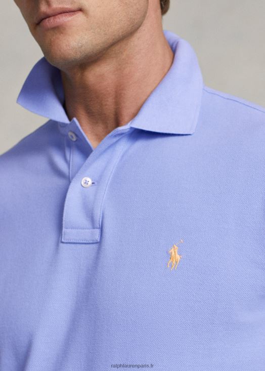 polo mode coupe slim en mesh 46T60T11 Hommes Ralph Lauren bleu lafayette