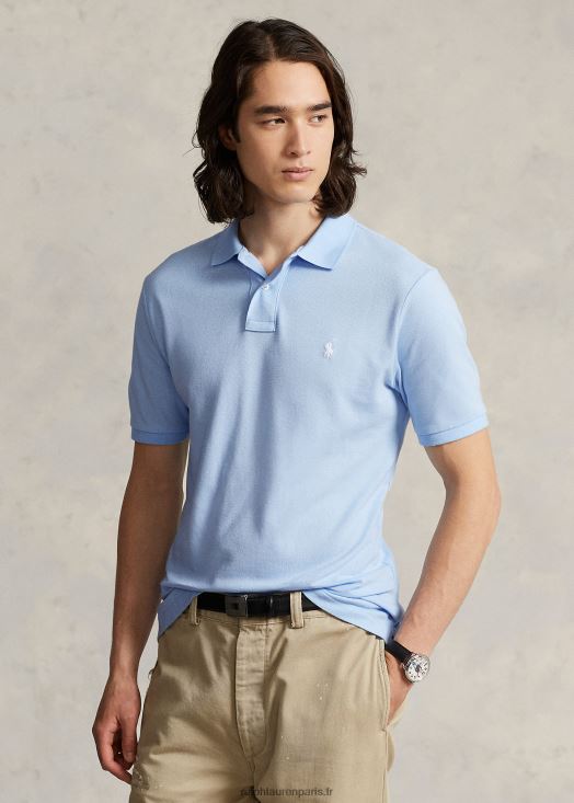 polo mode coupe slim en mesh 46T60T13 Hommes Ralph Lauren bureau bleu
