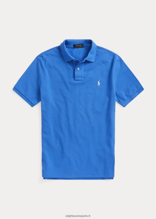 polo mode coupe slim en mesh 46T60T14 Hommes Ralph Lauren bleu pierre de maid