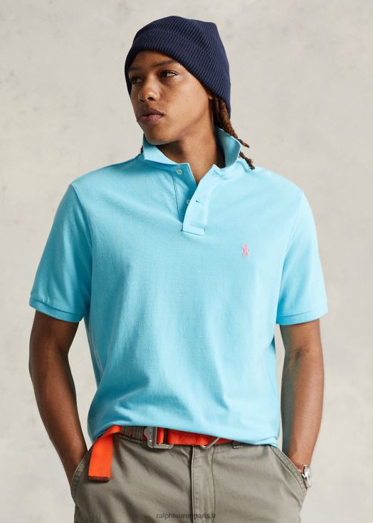 polo mode coupe slim en mesh 46T60T17 Hommes Ralph Lauren nova turquoise - Cliquez sur l'image pour la fermer