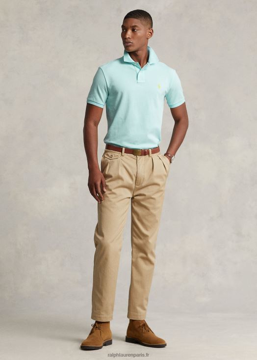 polo mode coupe slim en mesh 46T60T18 Hommes Ralph Lauren île aquatique