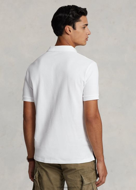 polo ours polo slim fit personnalisé 46T60T1206 Hommes Ralph Lauren blanc