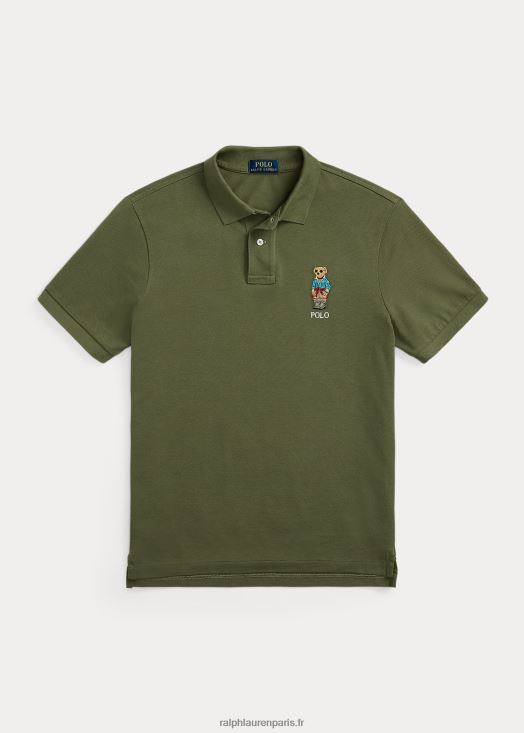 polo ours polo slim fit personnalisé 46T60T8660 Hommes Ralph Lauren