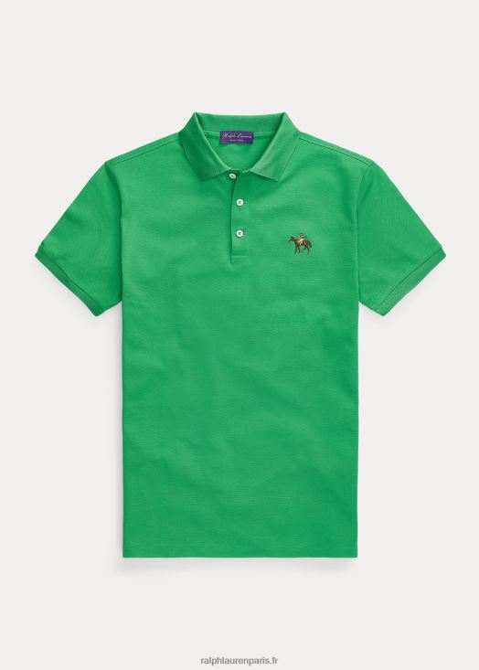 polo piqué coupe slim personnalisé 46T60T56 Hommes Ralph Lauren vert nautique