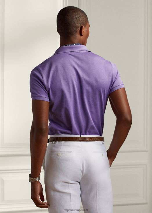 polo piqué coupe slim personnalisé 46T60T62 Hommes Ralph Lauren lavande classique
