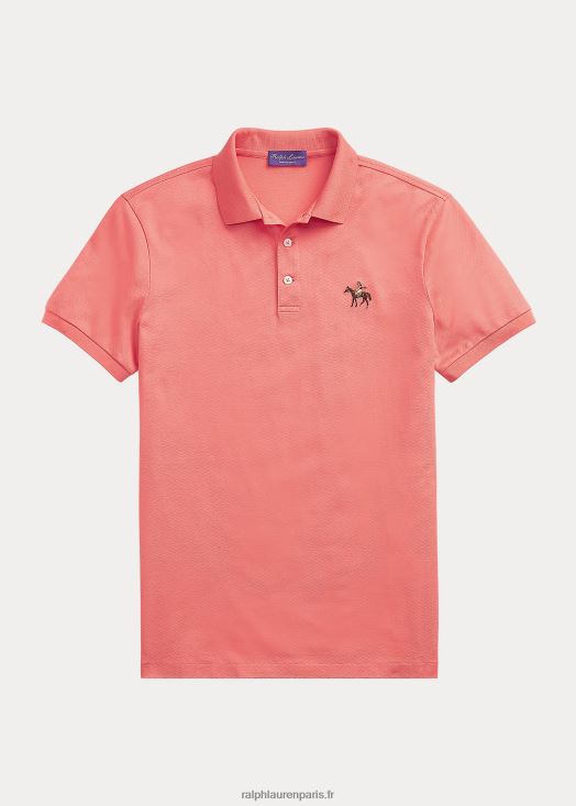 polo piqué coupe slim personnalisé 46T60T66 Hommes Ralph Lauren melon