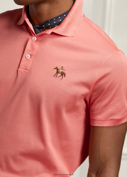 polo piqué coupe slim personnalisé 46T60T66 Hommes Ralph Lauren melon